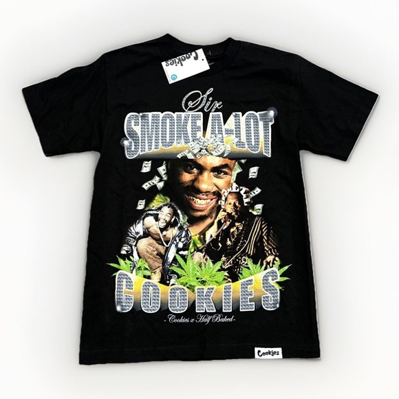 Cookies x Half Baked T-Shirt Mens Small "Sir Smoke A Lot" Dave Chappelle - Picture 1 of 5